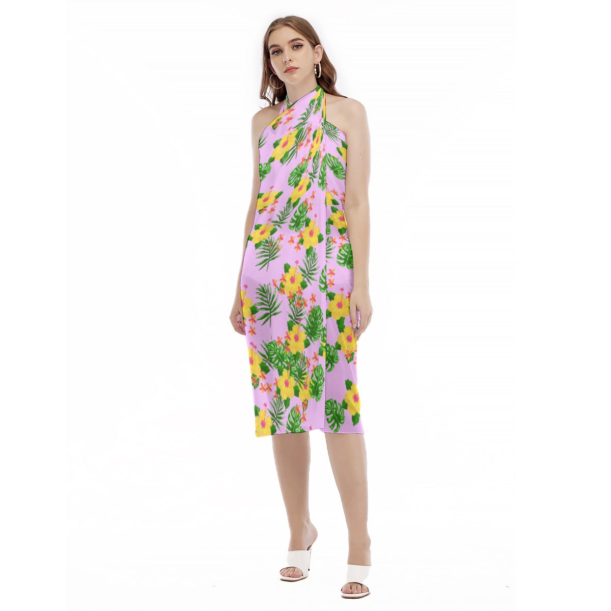 Halter Beach Vacation Cover Up - Women's Swimsuit Cover Up