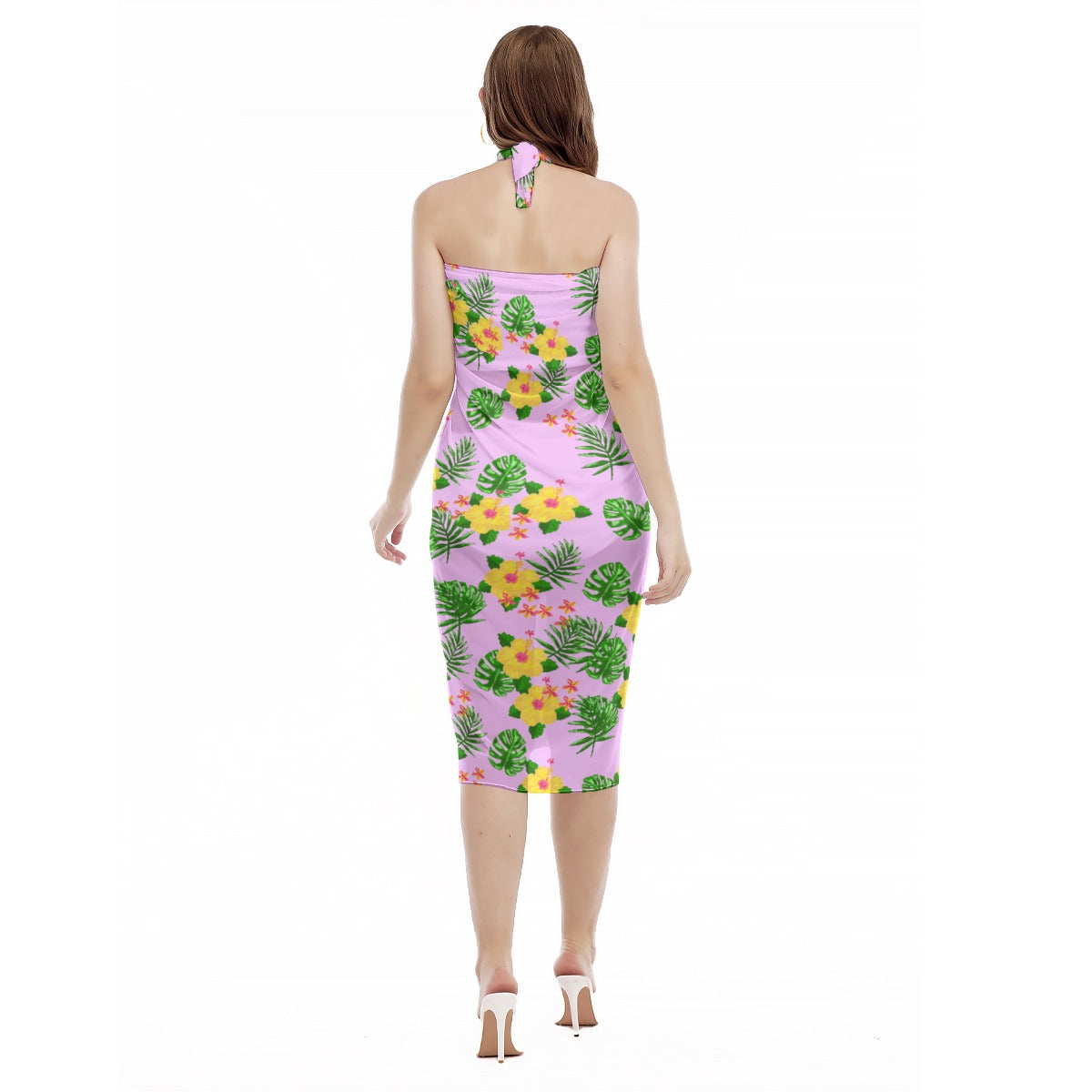 Halter Beach Vacation Cover Up - Women's Swimsuit Cover Up