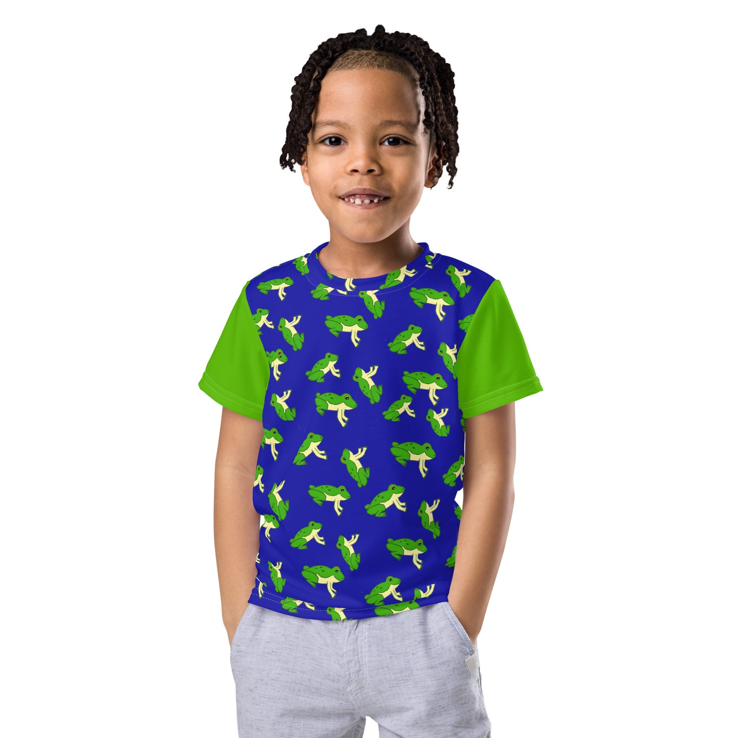 Boys Frog Crew Neck Shirt