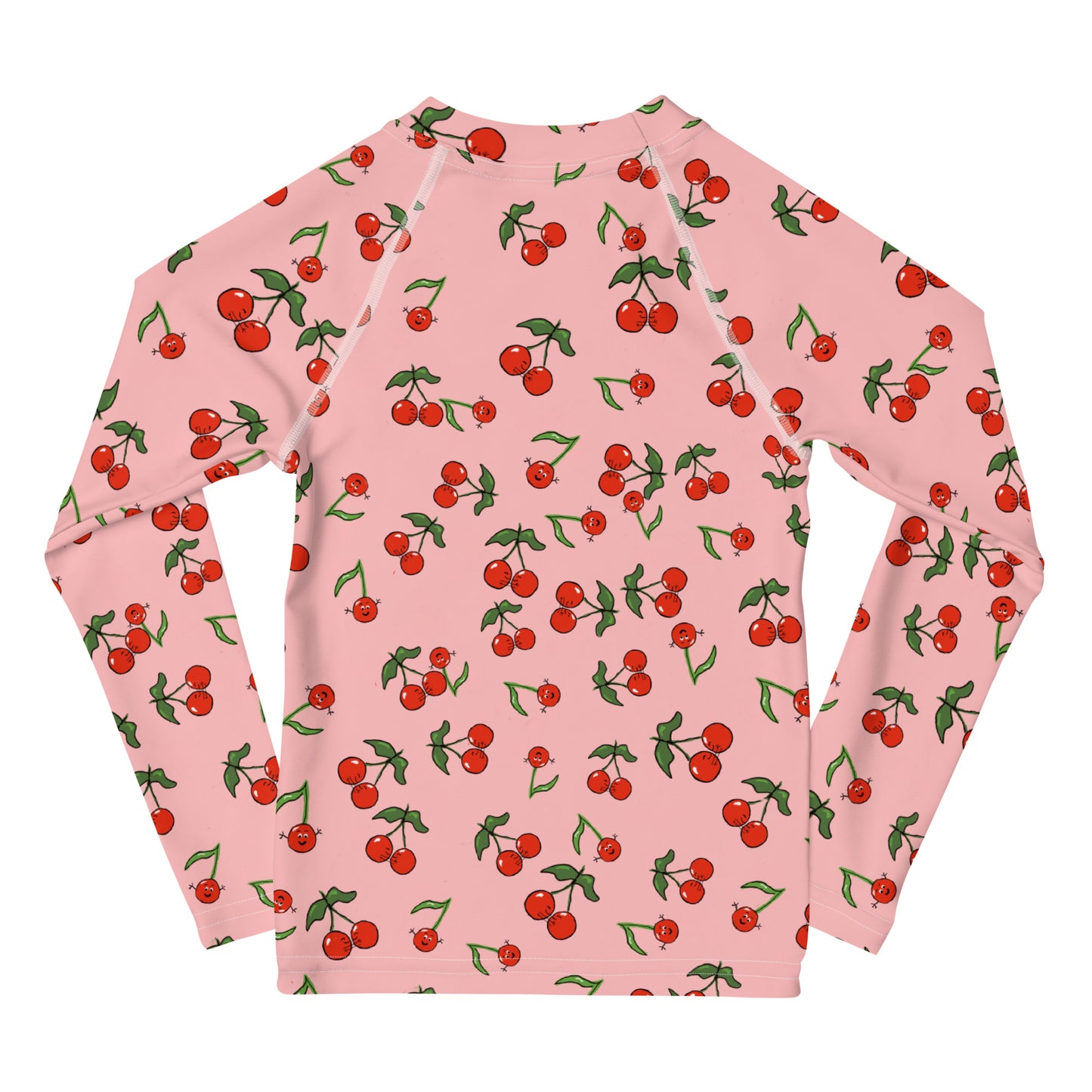 Girls' Rash Guard with Cherries (Size 2T-7)