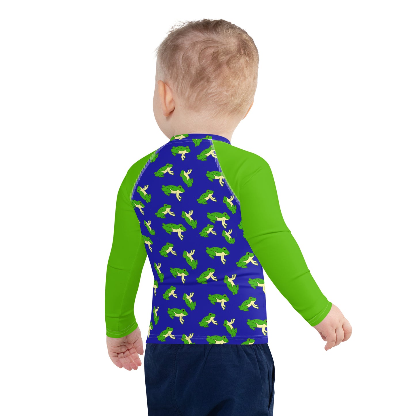 Boys Rash Guard with Frogs (Size 2T-7)