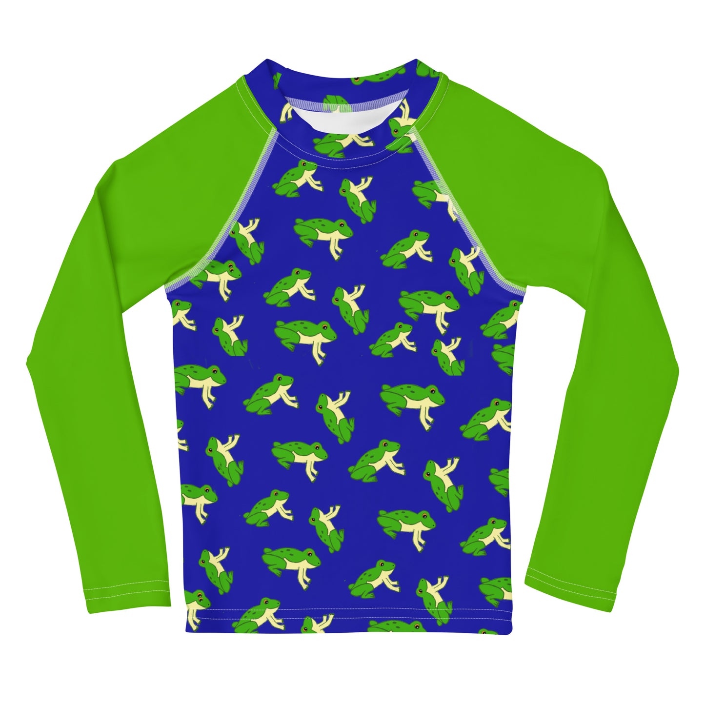 Boys Rash Guard with Frogs (Size 2T-7)