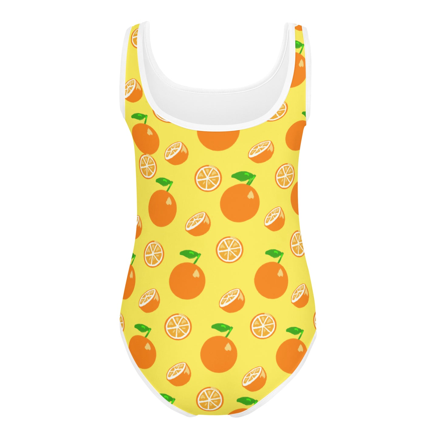 Girls' Swimsuit One Piece with Oranges (Size 2T-7)