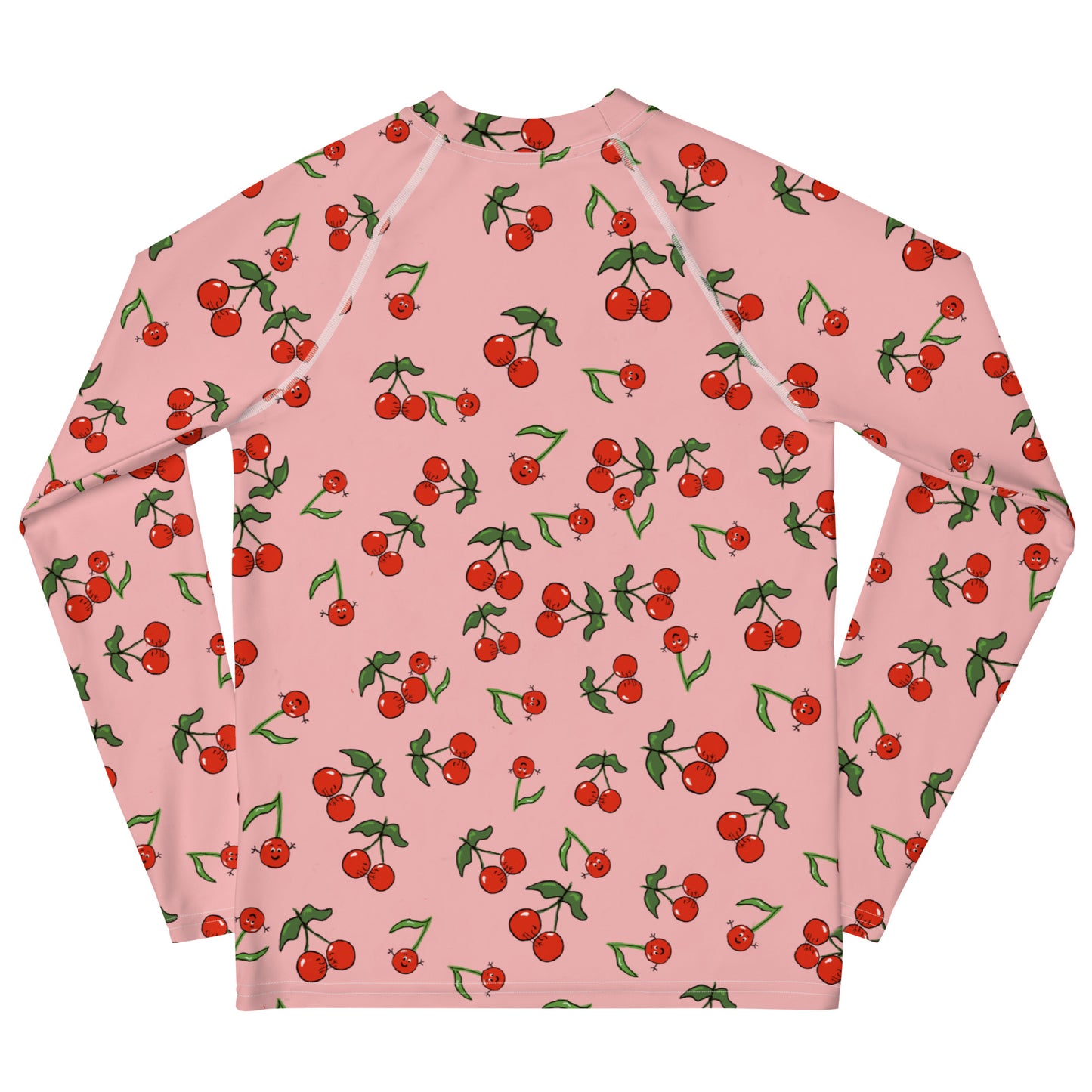 Girls' Rash Guard with Cherries (Youth 8-20)