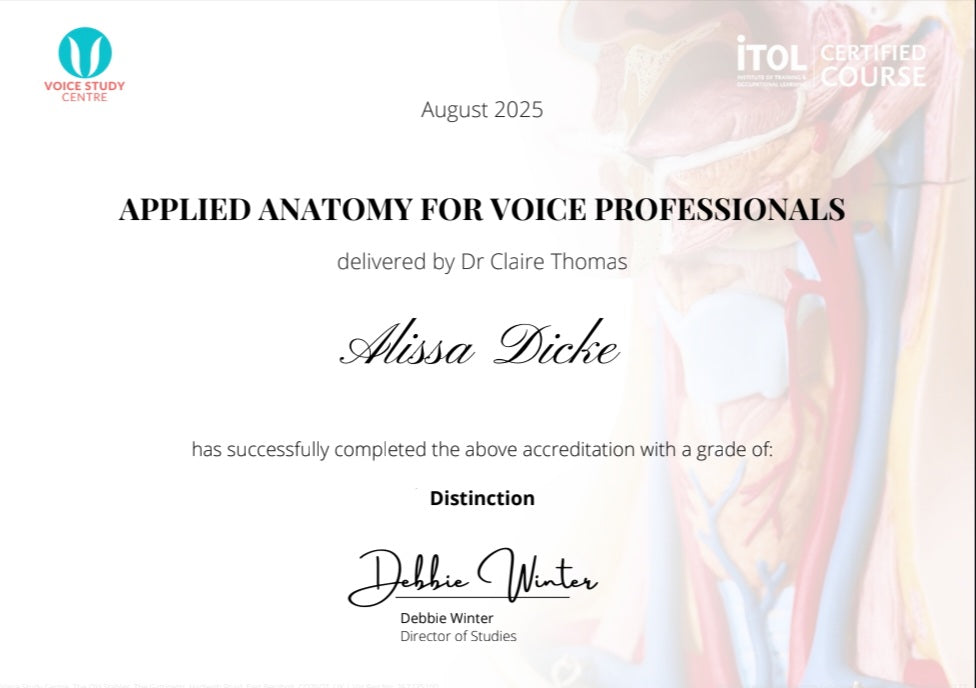 Private Singing Lessons With Mrs. Alissa