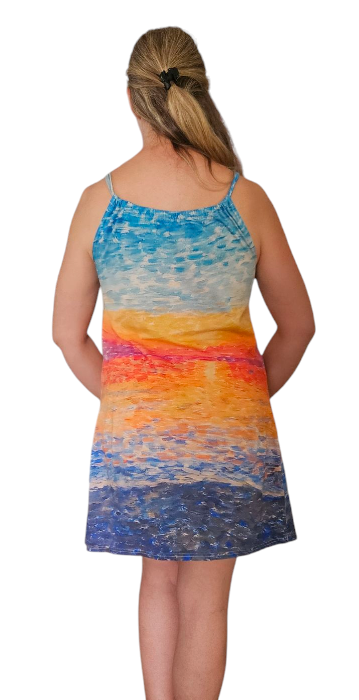 Women's Sunrise Summer and Beach Vacation Dress