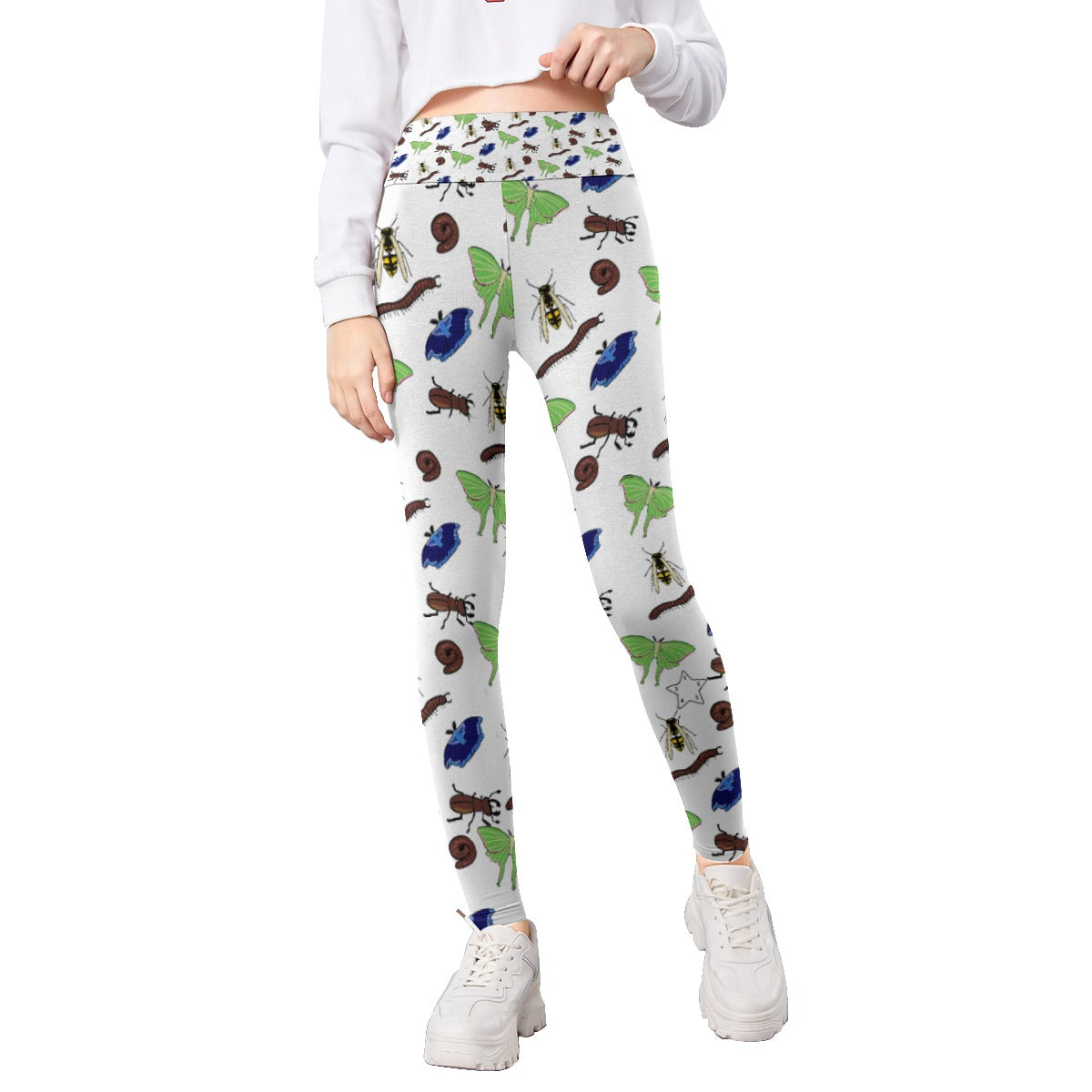 Girls Bug Leggings with Star - Clothes that Calm