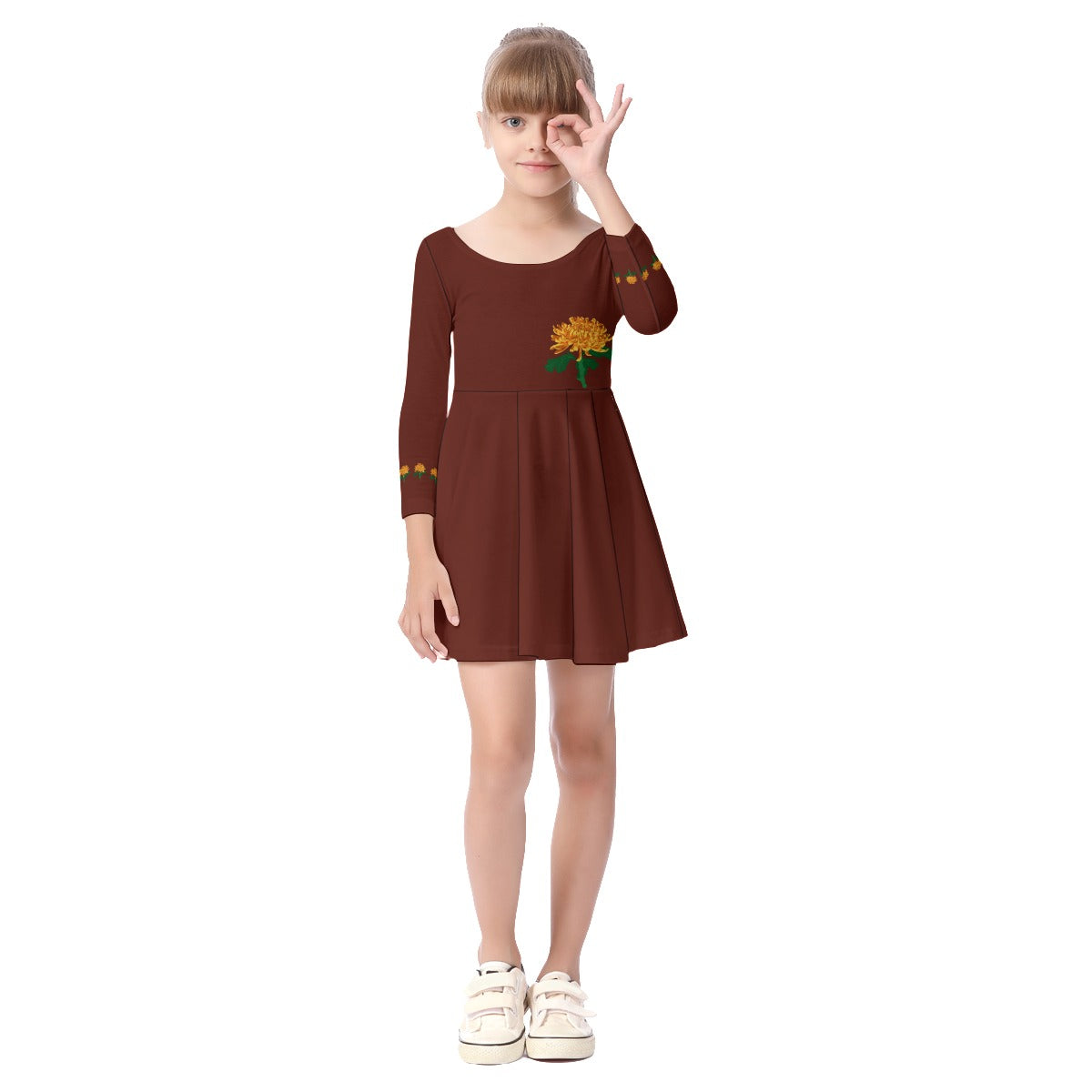 Girls STRENGTH long sleeve dress