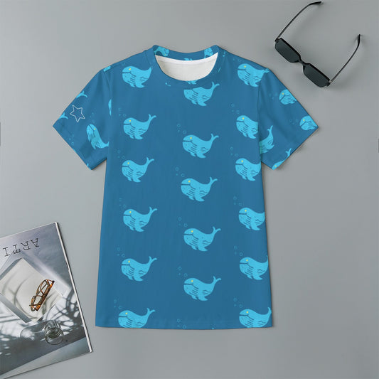 Boys Whale Shirt 100% Cotton - Clothes that Calm