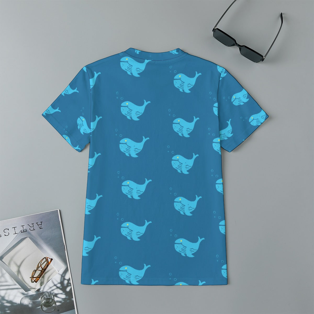 Boys Whale Shirt 100% Cotton - Clothes that Calm