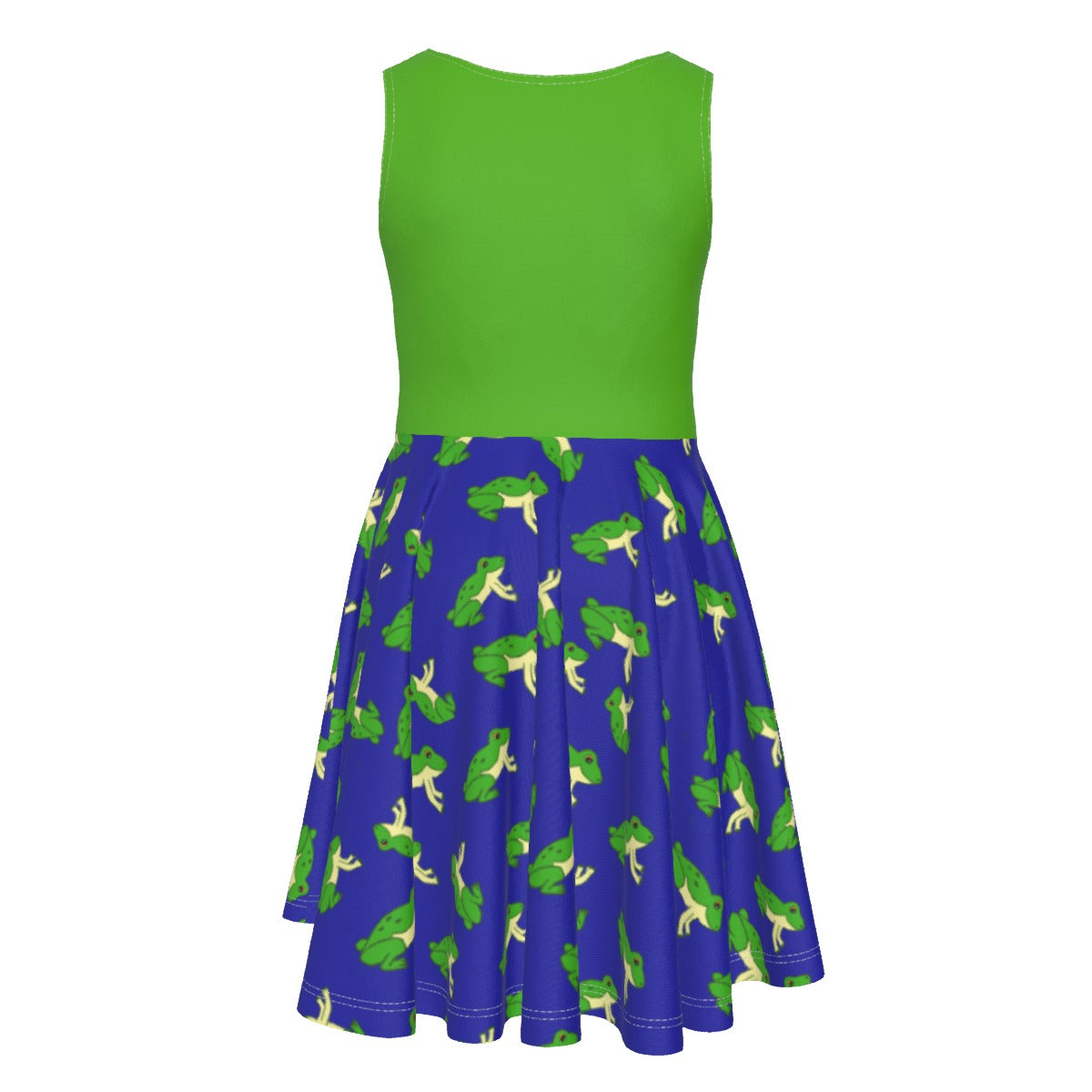 Girls Frog Dress with Green Top
