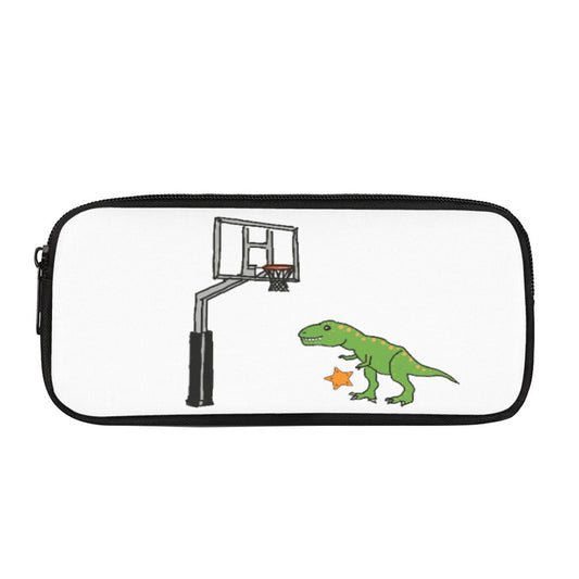 T Rex Basketball Pencil Bag with Star