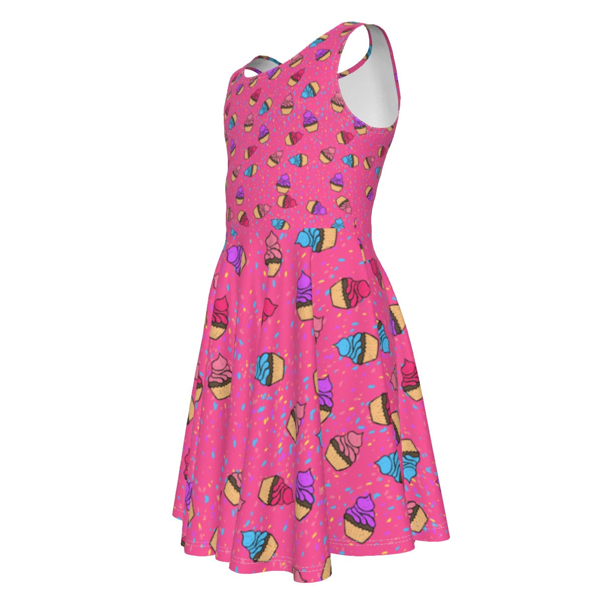 Girls Cupcake Sprinkle Dress