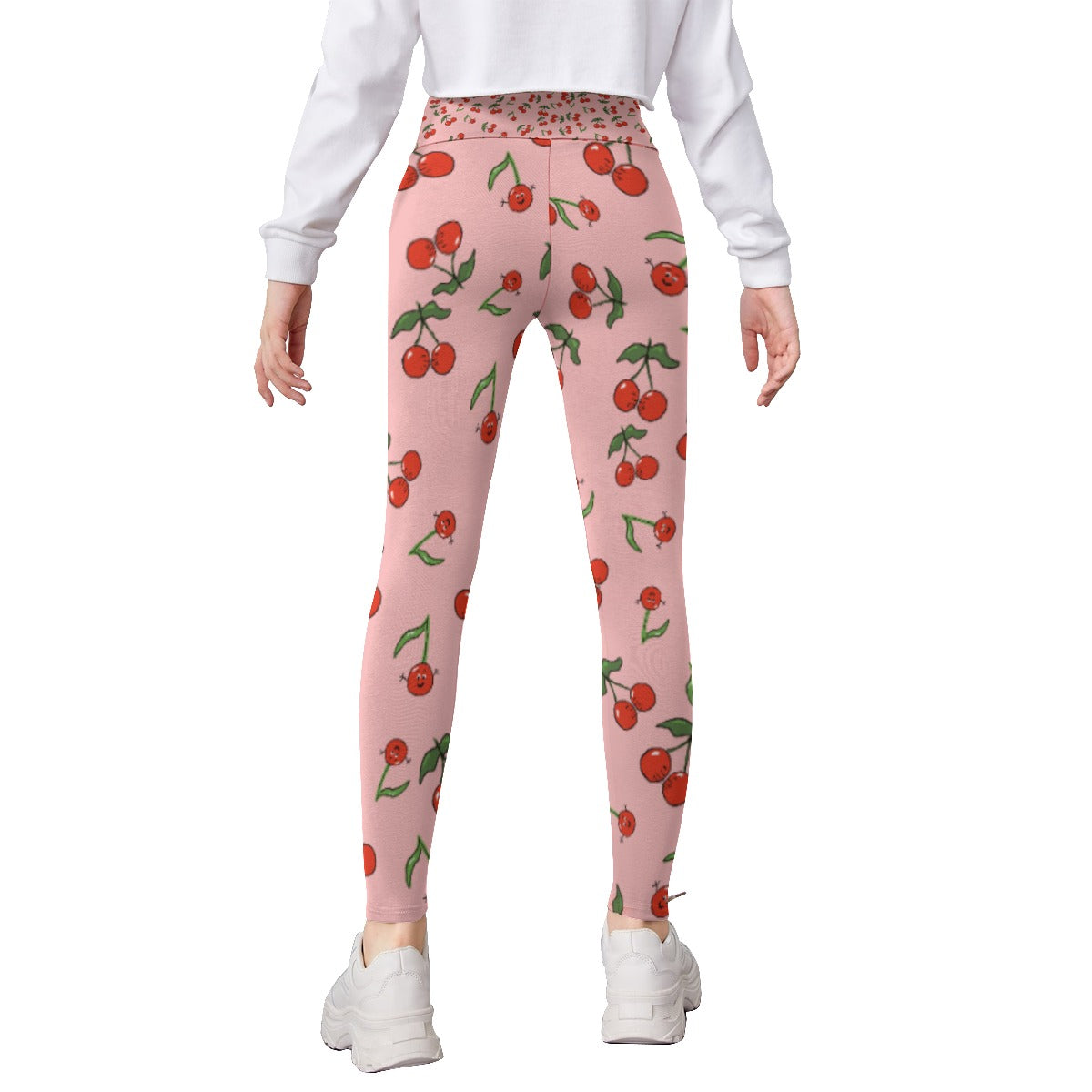 Girls Cherry Leggings with Star - Clothes that Calm
