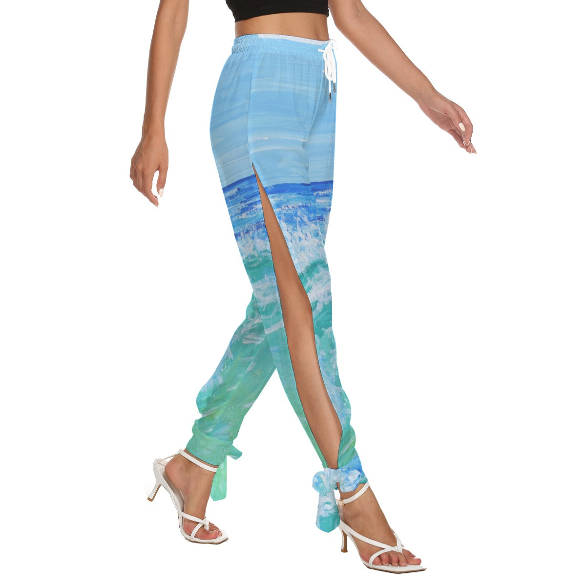 Women's Ocean Side Cutout Pants With Bottom Strap