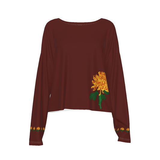 Women's Fall Chyrsanthemum Lightweight Sweater