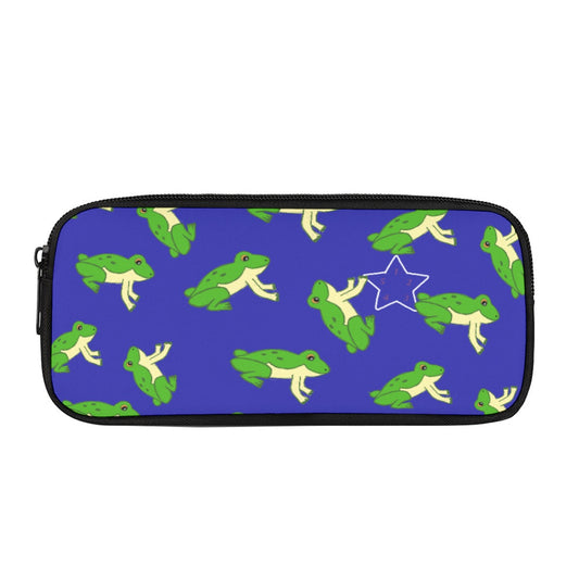 Frog Pencil Bag with Star