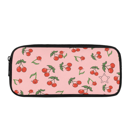 Cherry Pencil Bag with Star