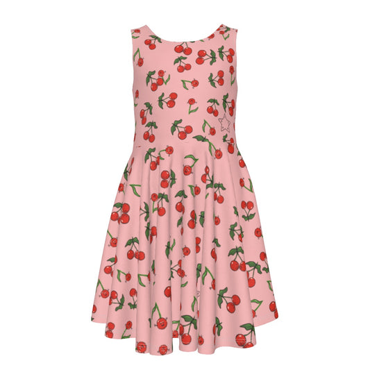 Girls Cherry Dress - Clothes that Calm